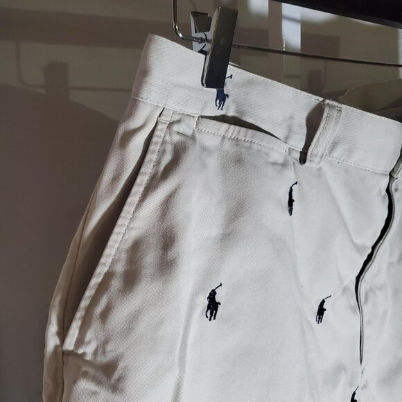 POLO Ralph Lauren Prospect Short in Light Tan with Allover Pony sz 36w - Picture 3 of 16